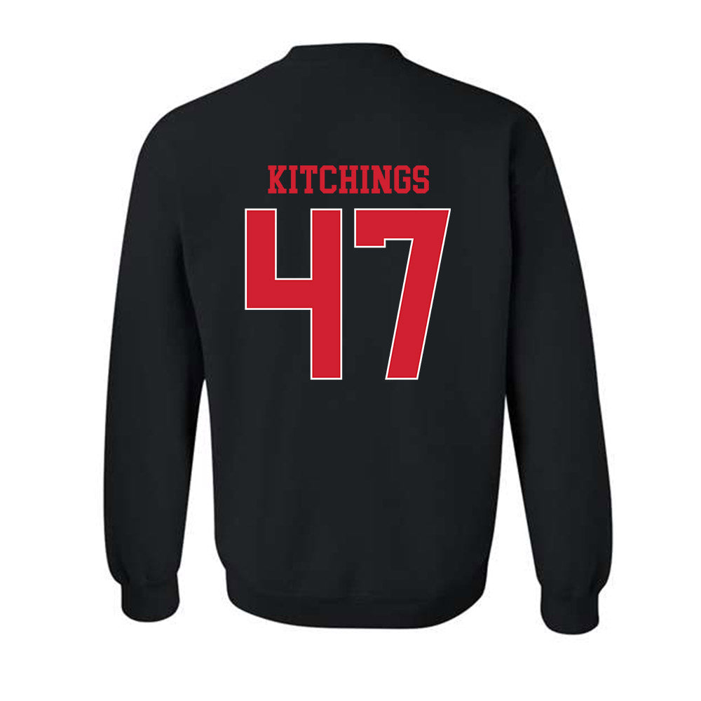 NC State - NCAA Baseball : Aiden Kitchings - Sports Shersey Crewneck Sweatshirt-1
