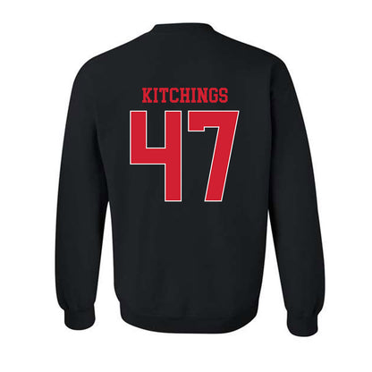 NC State - NCAA Baseball : Aiden Kitchings - Sports Shersey Crewneck Sweatshirt-1