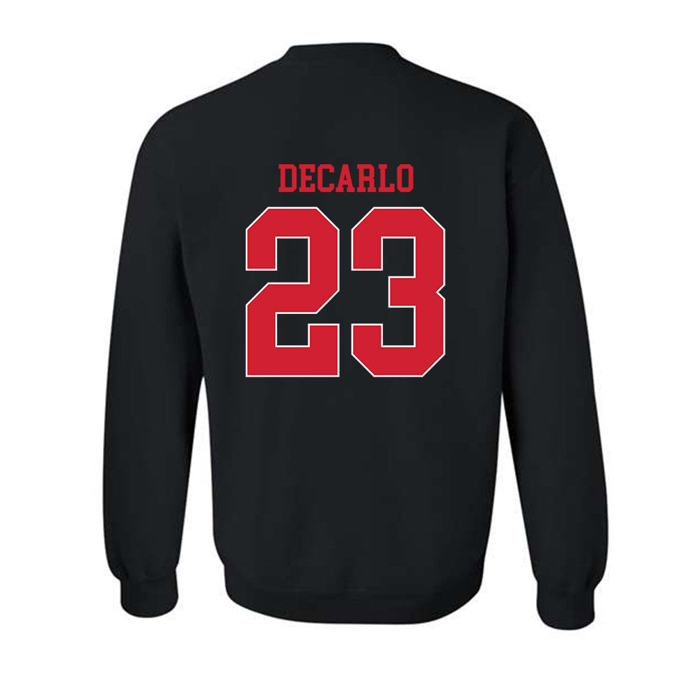 NC State - NCAA Baseball : Vincent DeCarlo - Sports Shersey Crewneck Sweatshirt-1