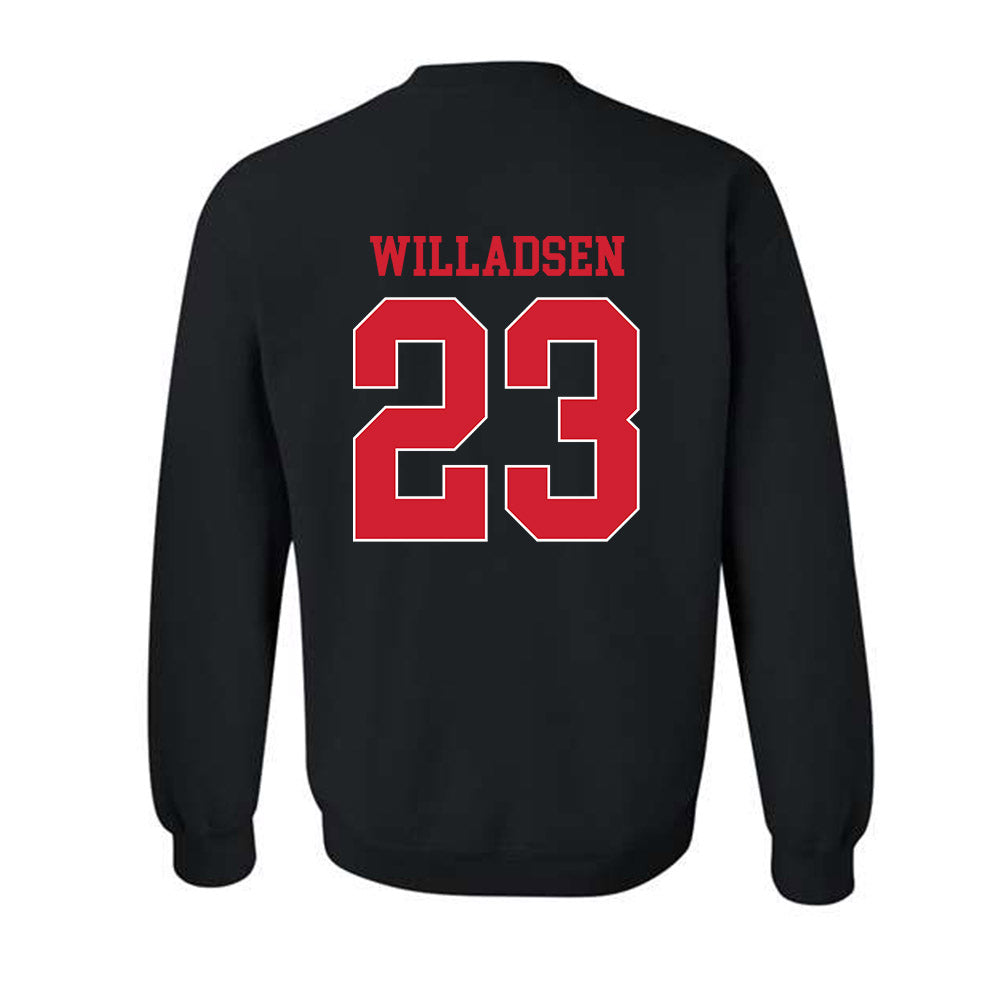 NC State - NCAA Baseball : Matt Willadsen - Crewneck Sweatshirt Sports Shersey