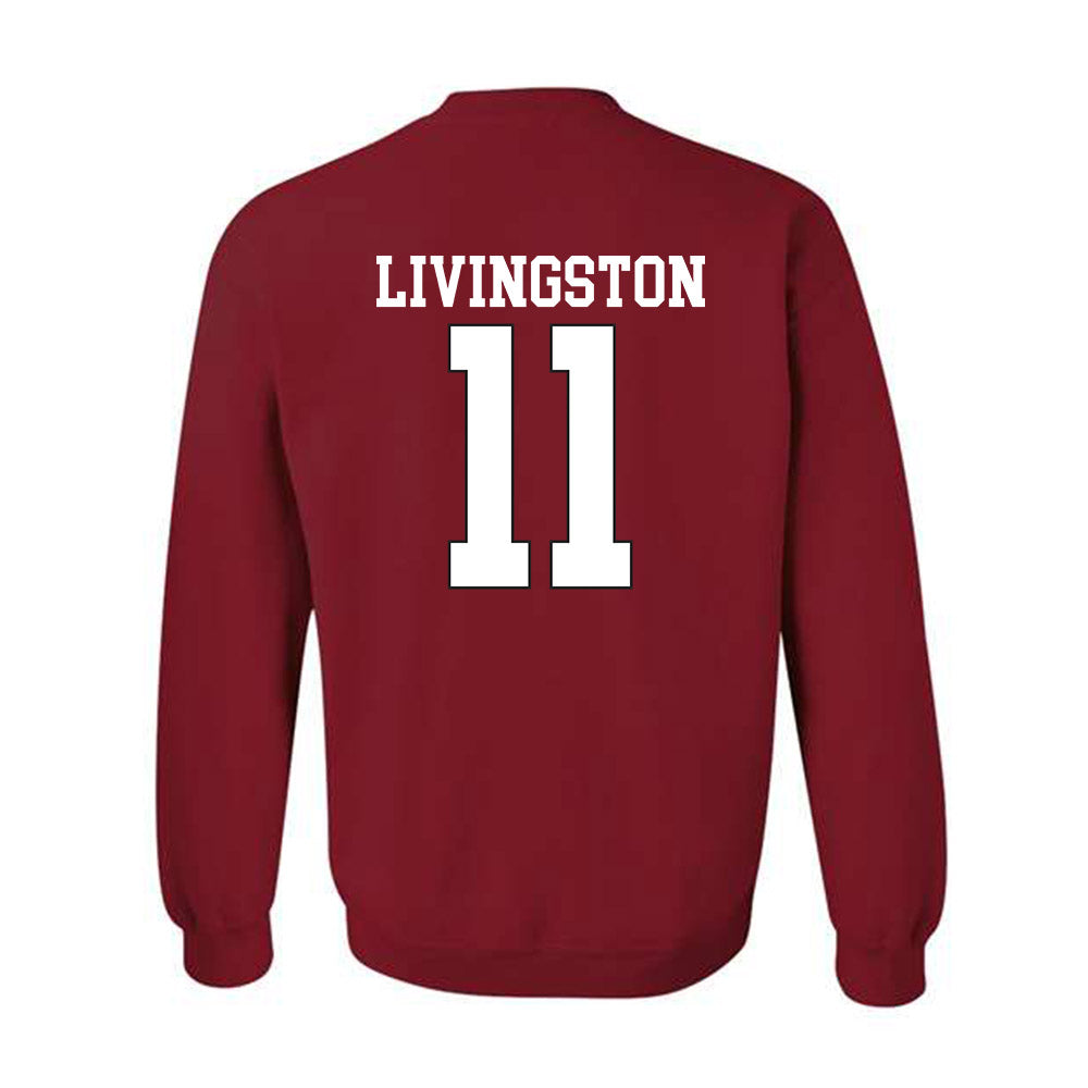 NC State - NCAA Softball : Lily Livingston - Sports Shersey Crewneck Sweatshirt-1
