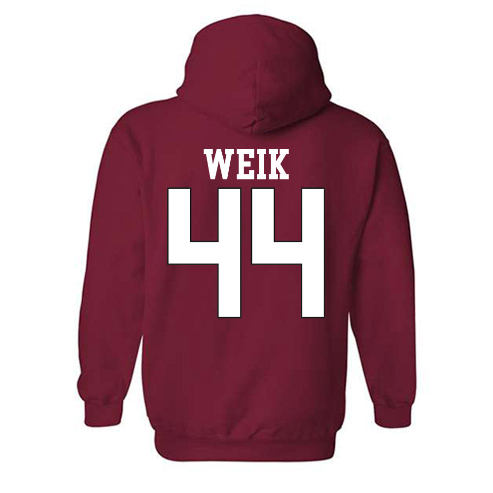 NC State - NCAA Softball : Kendall Weik - Sports Shersey Hooded Sweatshirt-1