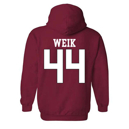 NC State - NCAA Softball : Kendall Weik - Sports Shersey Hooded Sweatshirt-1