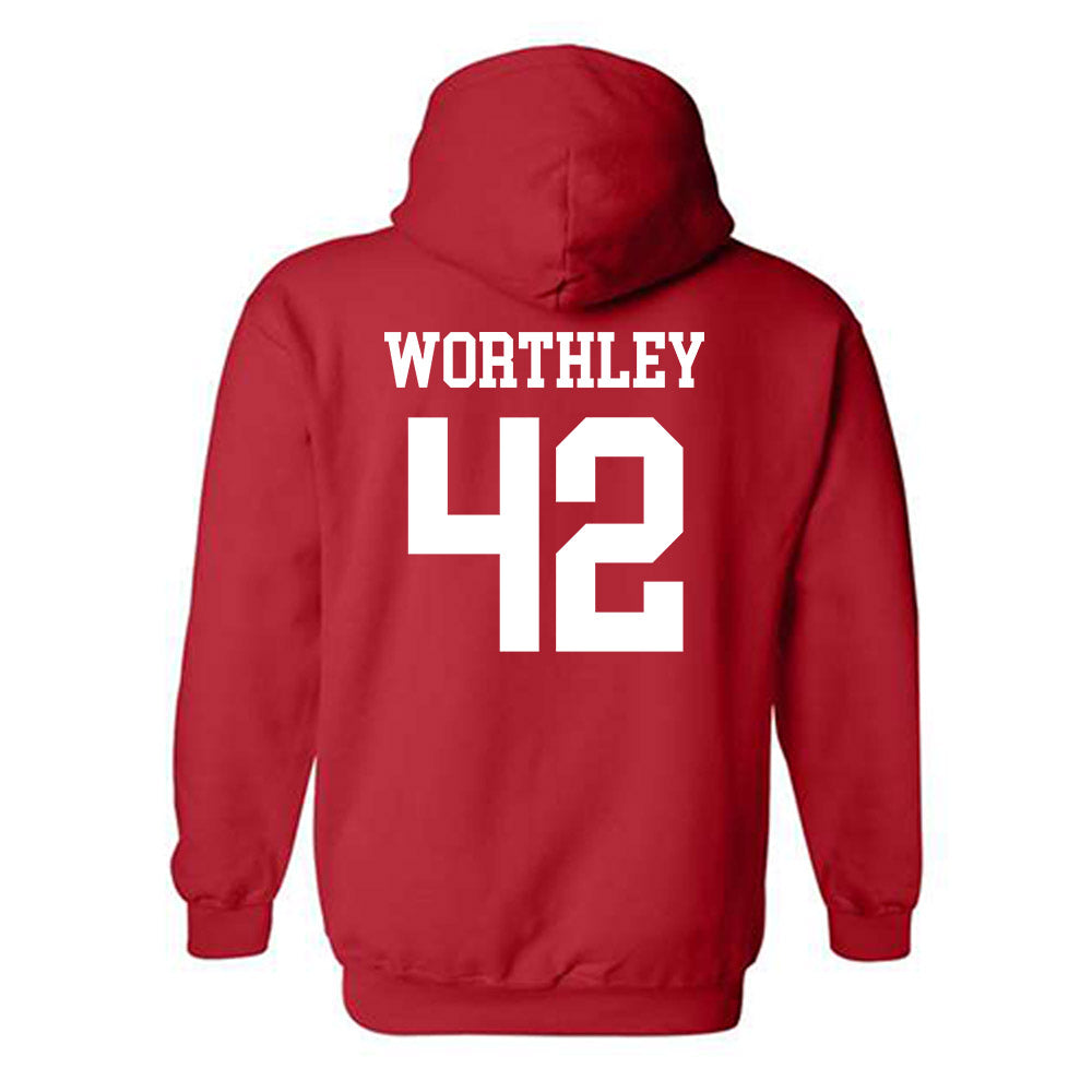 Nebraska - NCAA Baseball : Jalen Worthley - Hooded Sweatshirt