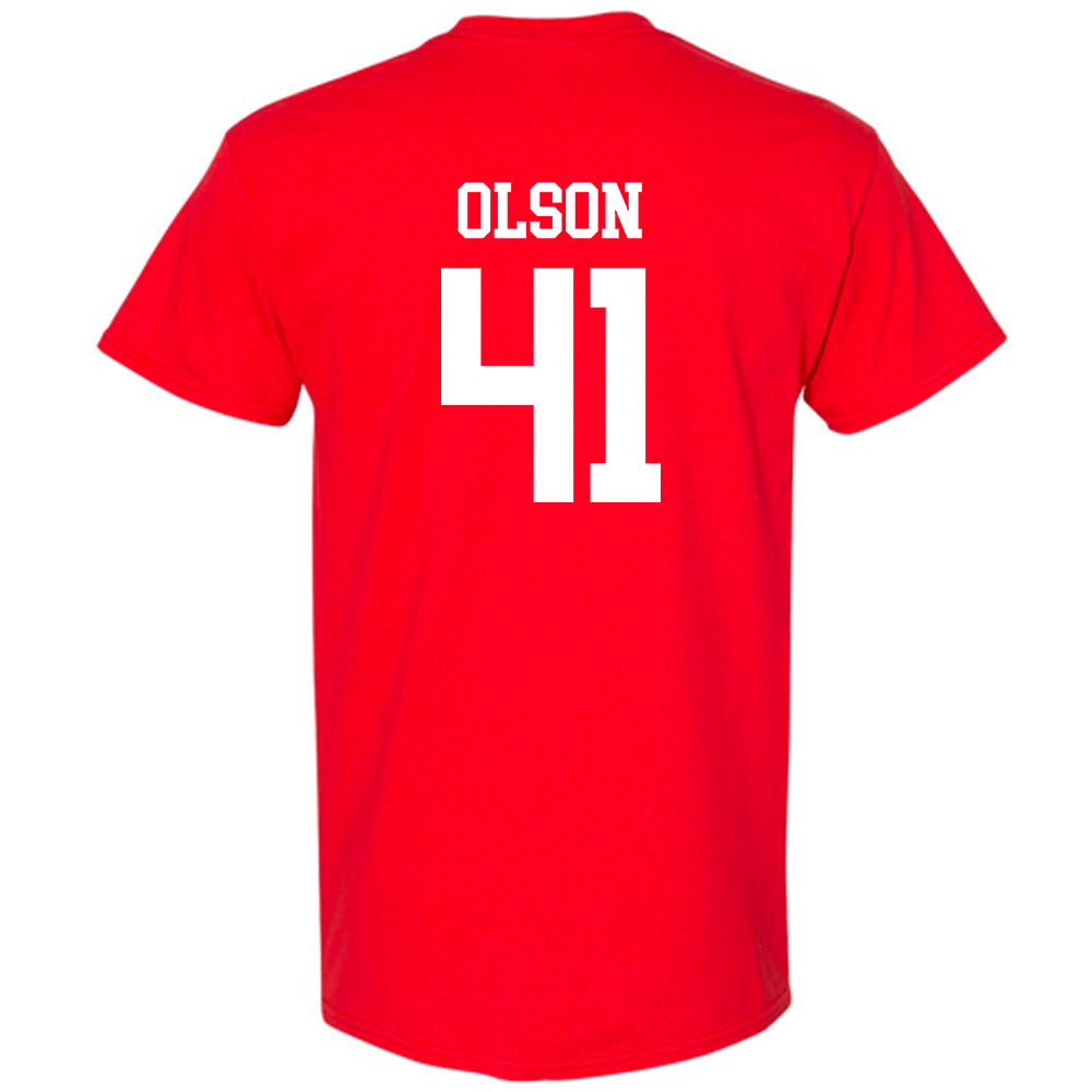 Nebraska - NCAA Baseball : Chase Olson - Sports Shersey T-Shirt-1