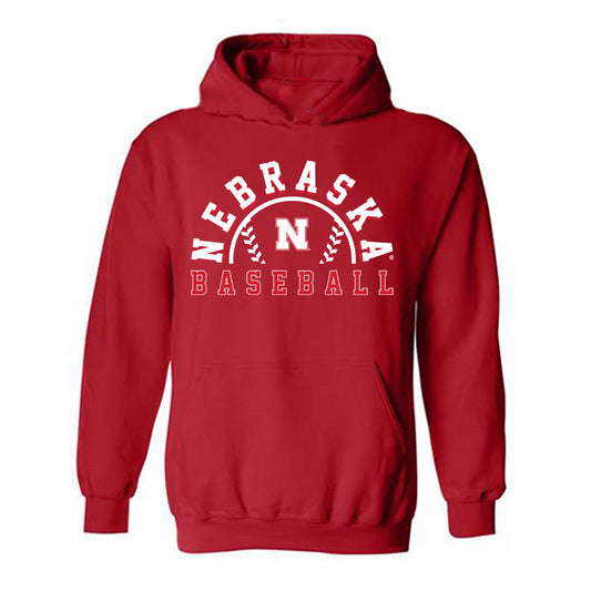 Nebraska - NCAA Baseball : Reed Strohmeyer - Sports Shersey Hooded Sweatshirt-0
