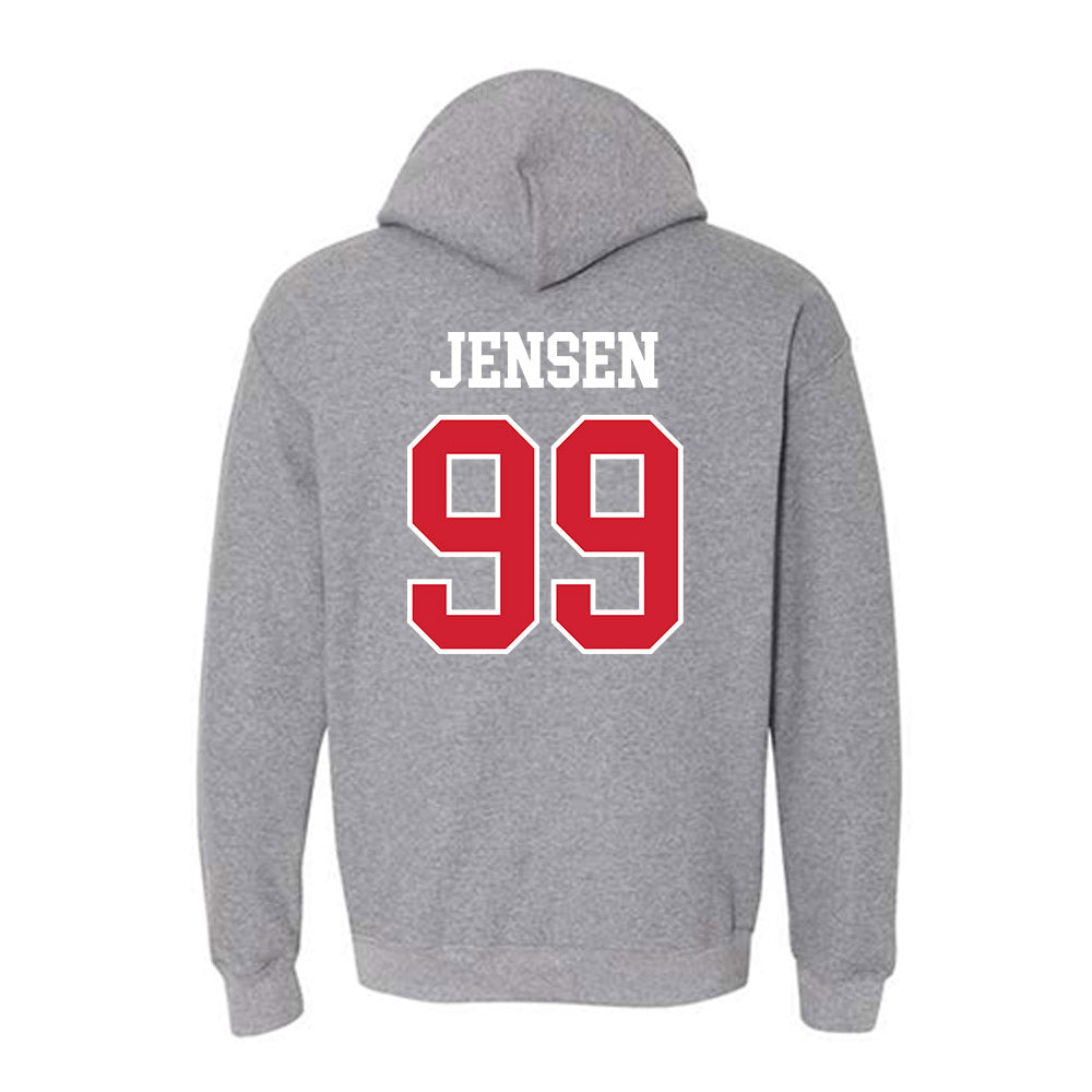 Nebraska - NCAA Softball : Alexis Jensen - Sports Shersey Hooded Sweatshirt-1