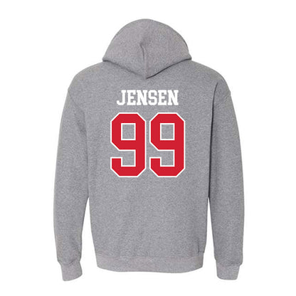 Nebraska - NCAA Softball : Alexis Jensen - Sports Shersey Hooded Sweatshirt-1