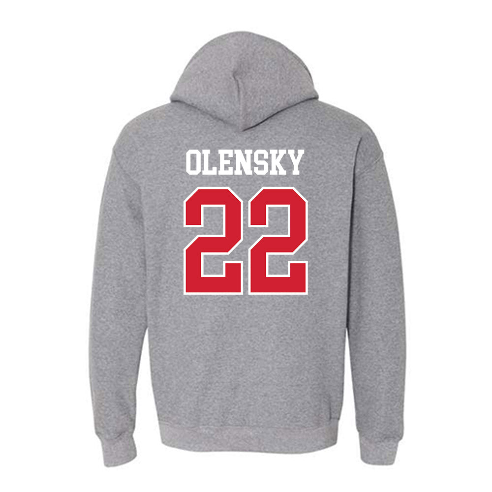 Nebraska - NCAA Softball : Caitlin Olensky - Hooded Sweatshirt Sports Shersey