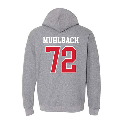 Nebraska - NCAA Softball : Carlie Muhlbach - Sports Shersey Hooded Sweatshirt-1