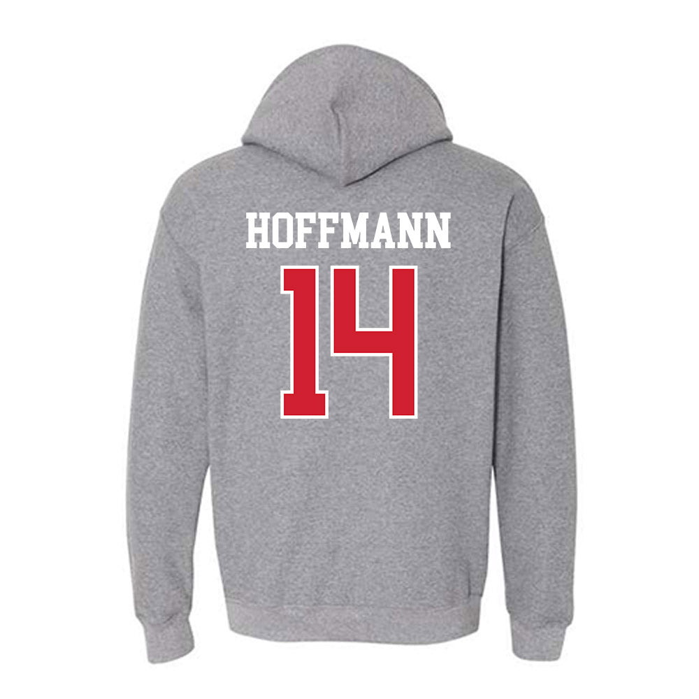 Nebraska - NCAA Softball : Kacie Hoffmann - Sports Shersey Hooded Sweatshirt-1