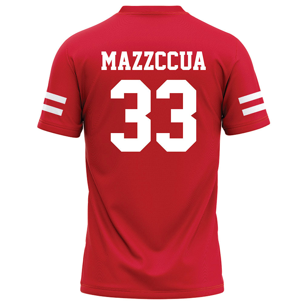 Nebraska - NCAA Football : Maurice Mazzccua - Red Football Jersey