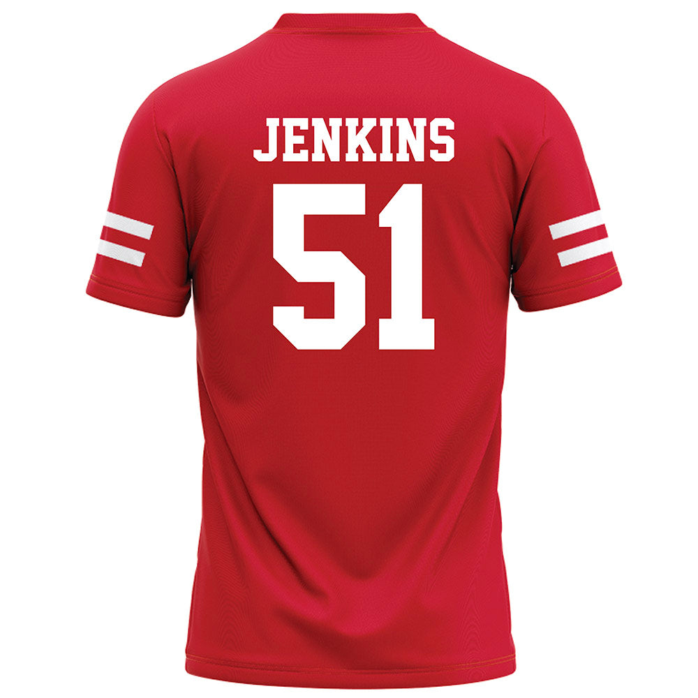 Nebraska - NCAA Football : Justin Jenkins - Red Football Jersey