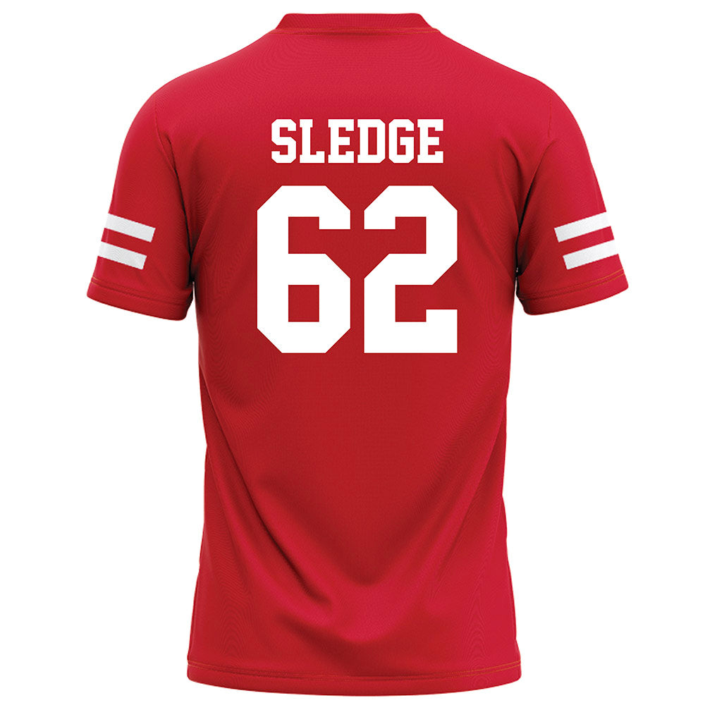 Nebraska - NCAA Football : Sam Sledge - Red Football Jersey