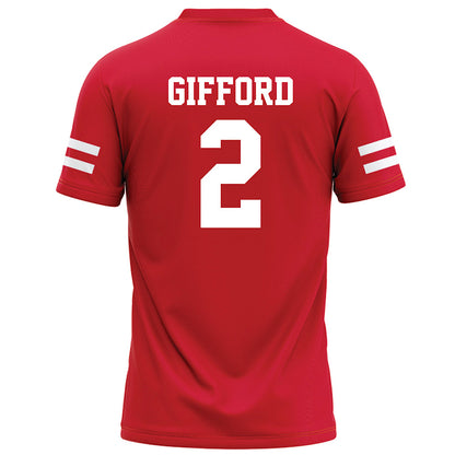 Nebraska - NCAA Football : Isaac Gifford - Red Football Jersey