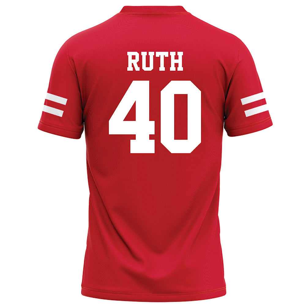 Nebraska - NCAA Football : Trevor Ruth - Red Football Jersey