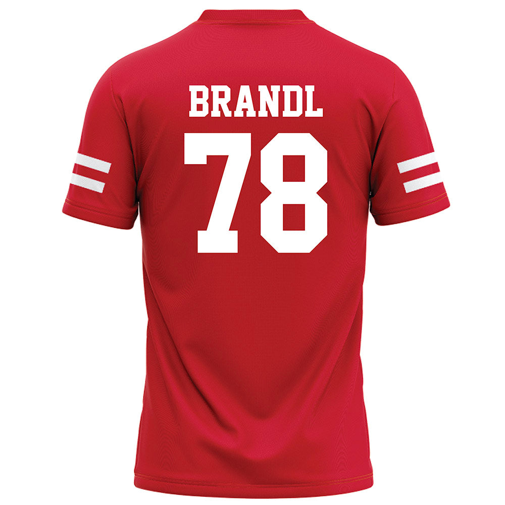 Nebraska - NCAA Football : Jacob Brandl - Red Football Jersey