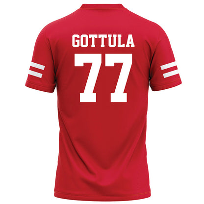 Nebraska - NCAA Football : Gunnar Gottula - Red Football Jersey