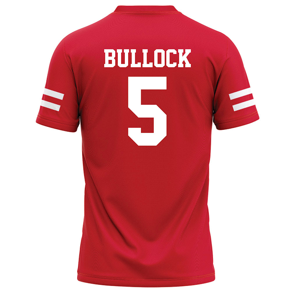 Nebraska - NCAA Football : John Bullock - Red Football Jersey