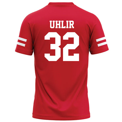 Nebraska - NCAA Football : Trent Uhlir - Red Football Jersey