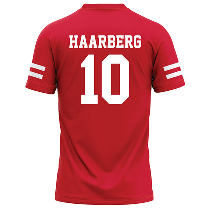 Nebraska - NCAA Football : Heinrich Haarberg - Red Football Jersey