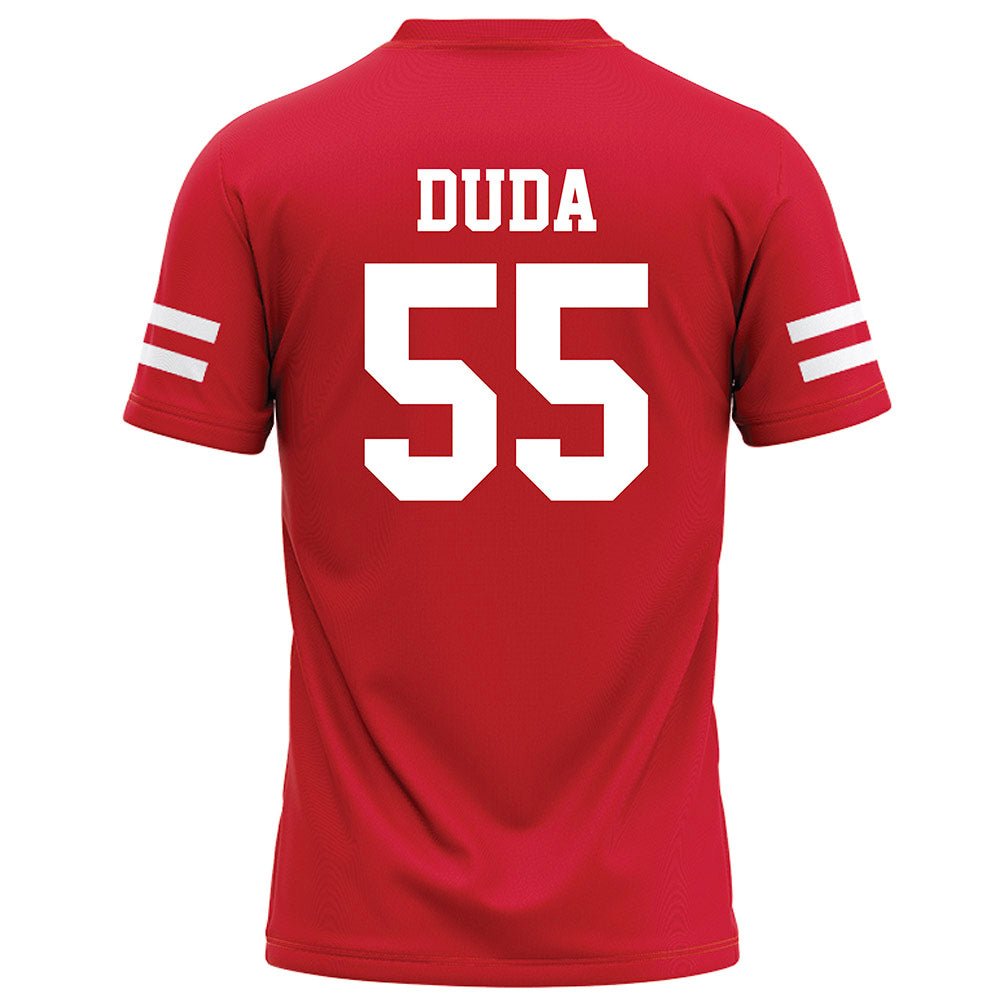 Nebraska - NCAA Football : Ethan Duda - Red Football Jersey-1