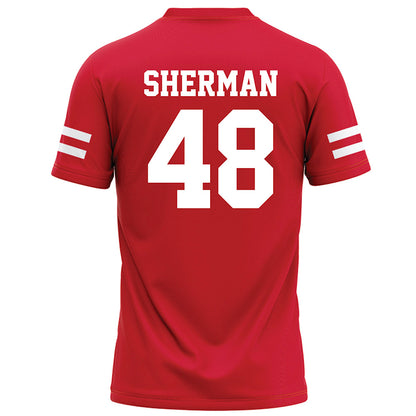 Nebraska - NCAA Football : Mekhail Sherman - Red Football Jersey