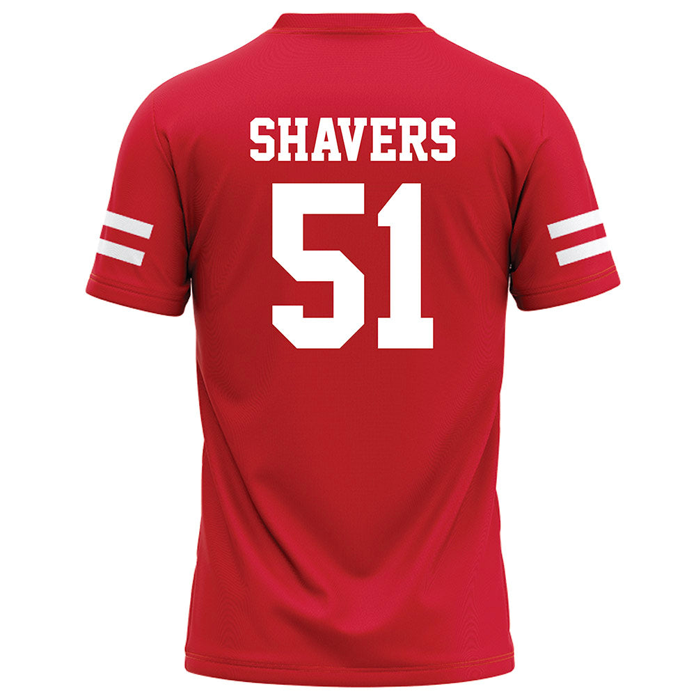 Nebraska - NCAA Football : Vincent Shavers - Red Football Jersey