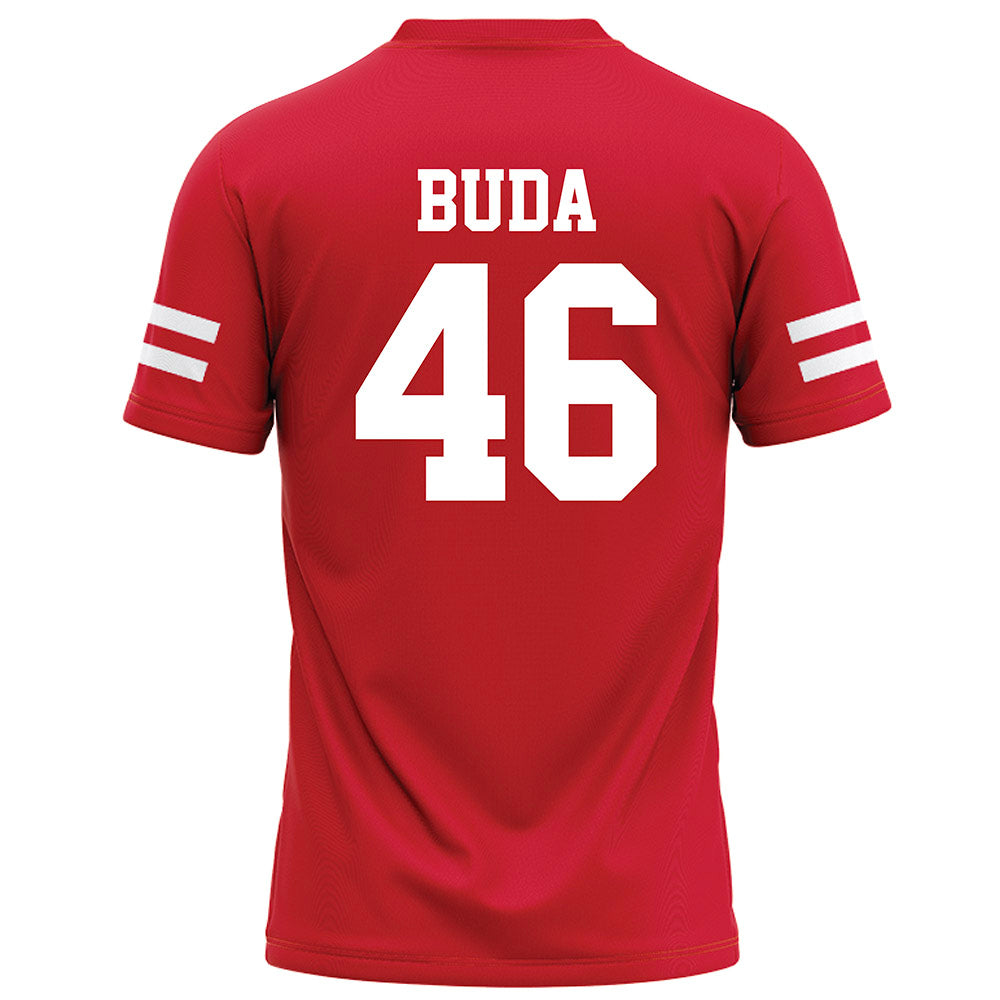 Nebraska - NCAA Football : Grant Buda - Red Football Jersey