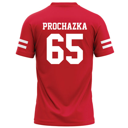 Nebraska - NCAA Football : Teddy Prochazka - Red Football Jersey