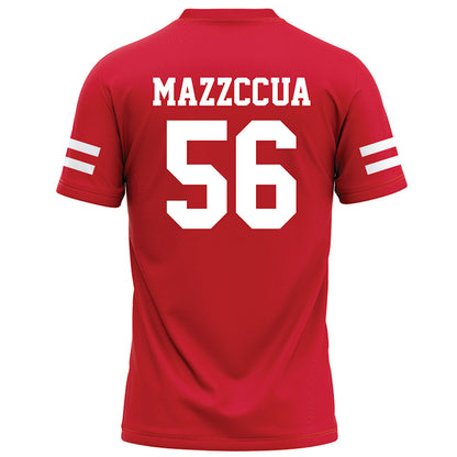 Nebraska - NCAA Football : Micah Mazzccua - Red Football Jersey