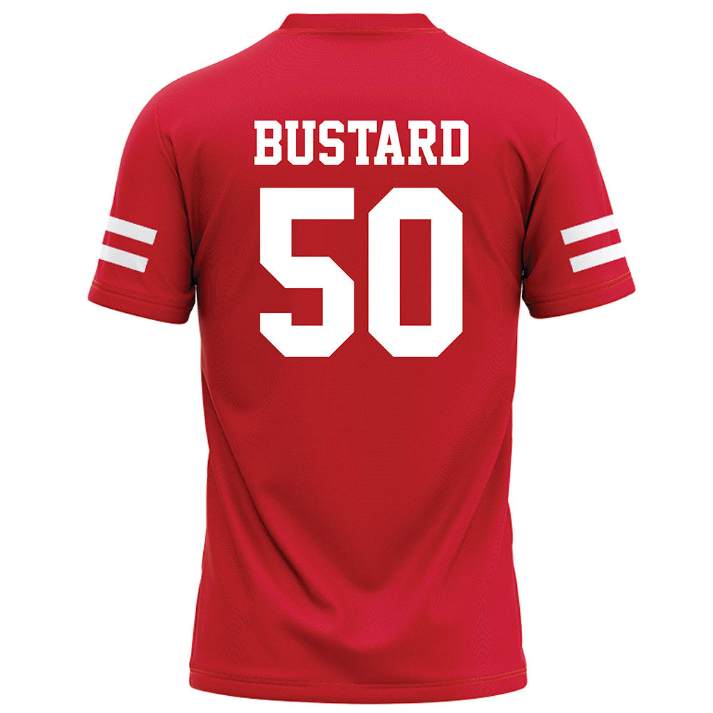 Nebraska - NCAA Football : Noah Bustard - Red Football Jersey