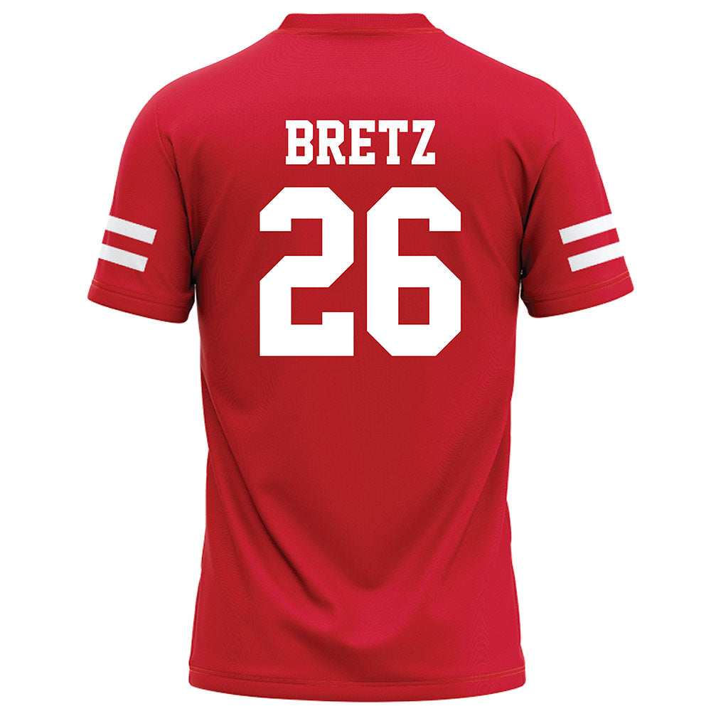 Nebraska - NCAA Football : Koby Bretz - Red Football Jersey