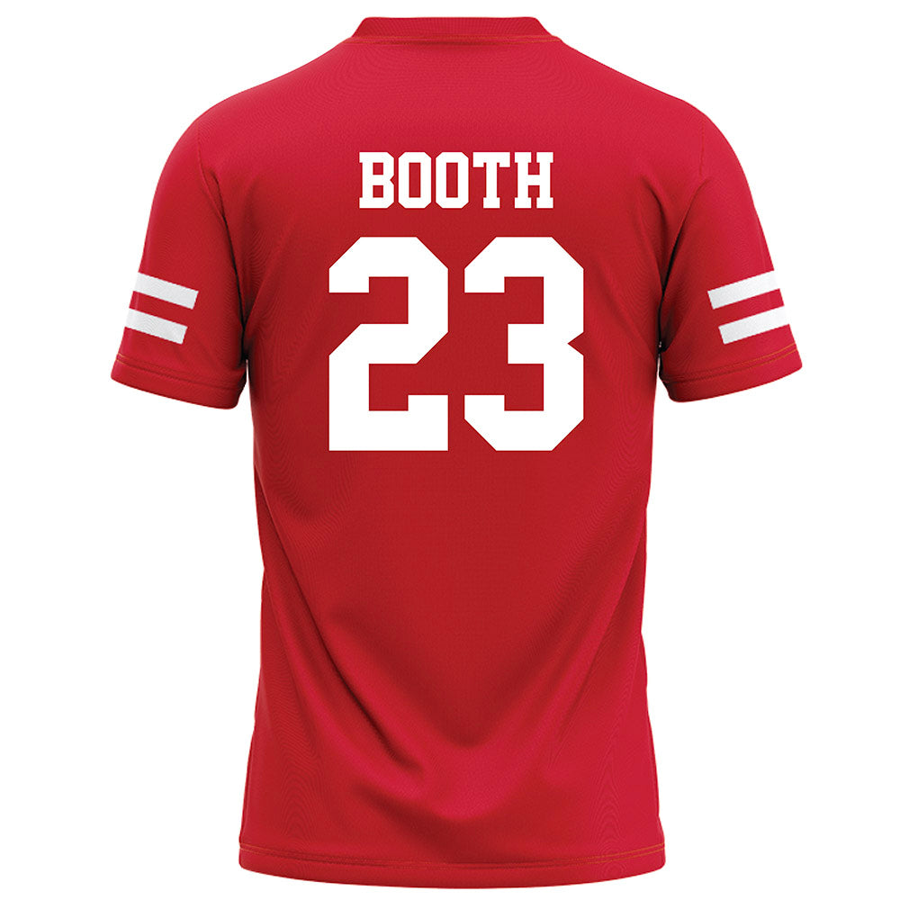 Nebraska - NCAA Football : Conor Booth - Red Football Jersey-1