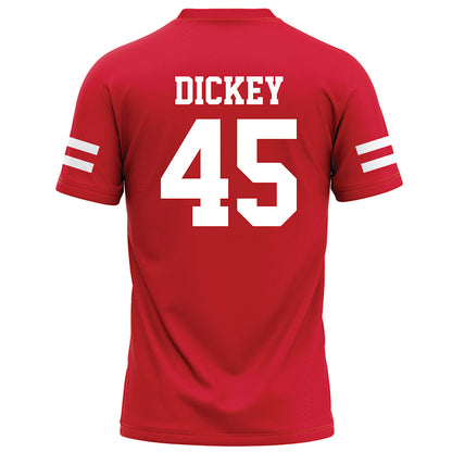 Nebraska - NCAA Football : Izaac Dickey - Red Football Jersey