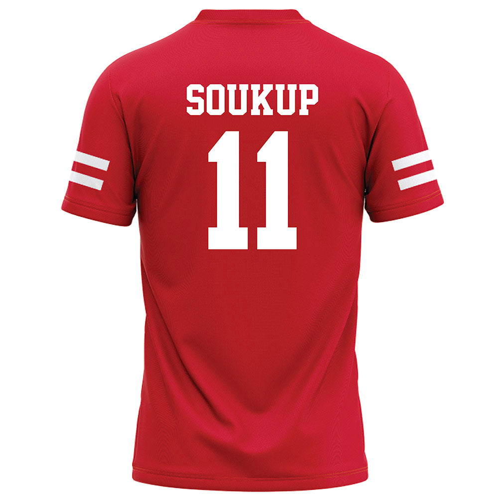 Nebraska - NCAA Football : Bode Soukup - Red Football Jersey-1