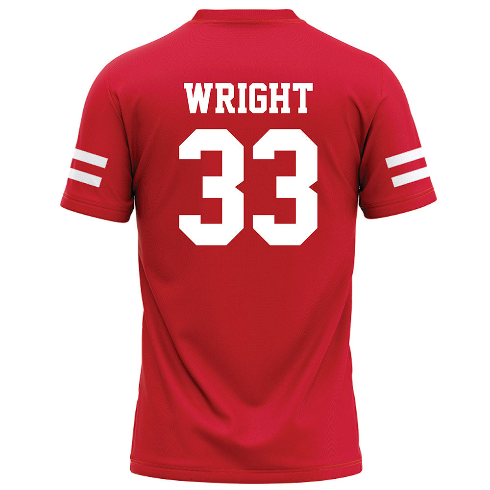 Nebraska - NCAA Football : Javin Wright - Red Football Jersey