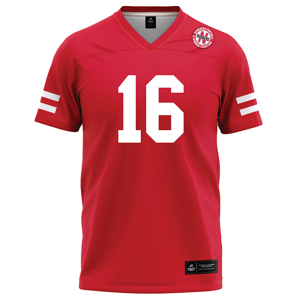 Nebraska - NCAA Football : Janiran Bonner - Red Football Jersey