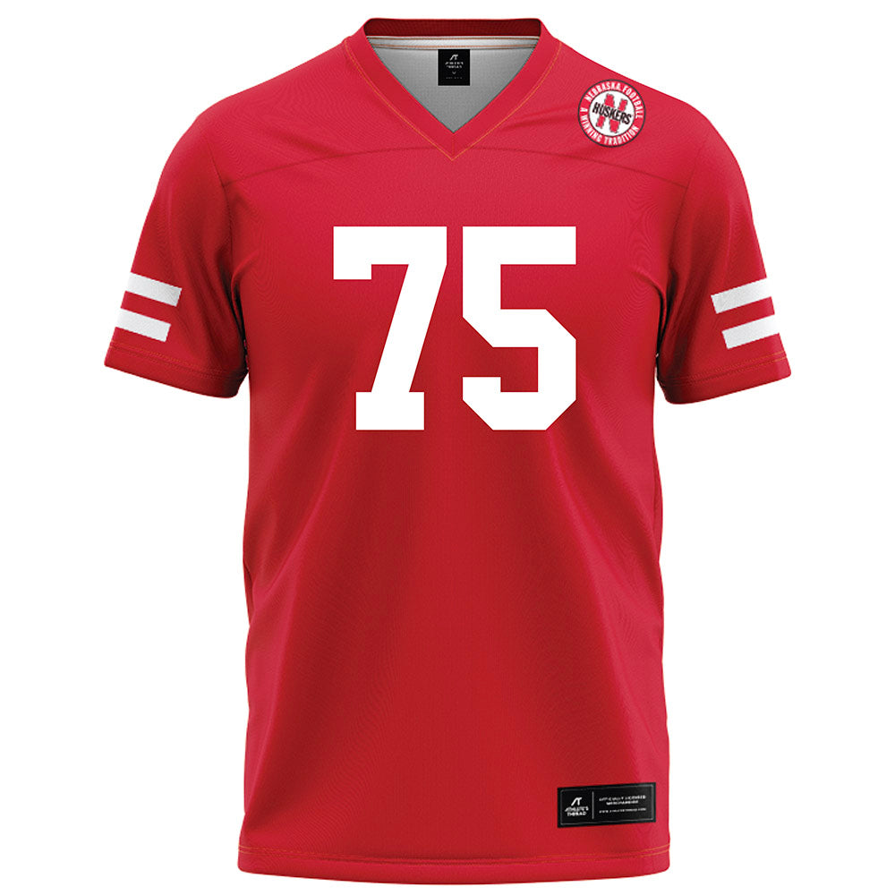 Nebraska - NCAA Football : Tyler Knaak - Red Football Jersey