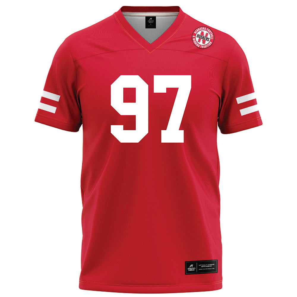 Nebraska - NCAA Football : Keona Davis - Red Football Jersey-0