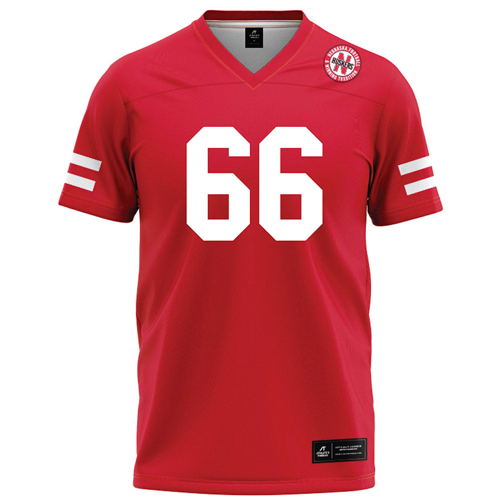 Nebraska - NCAA Football : Ben Scott - Red Football Jersey