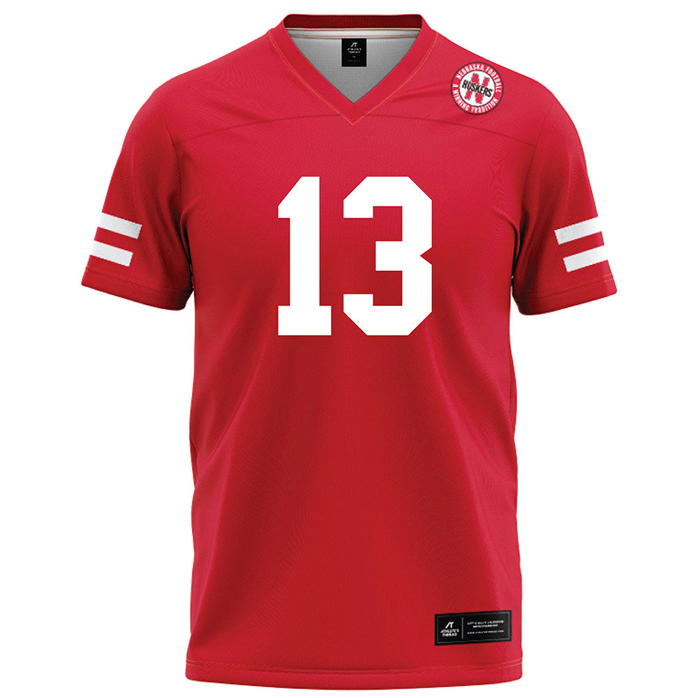 Nebraska - NCAA Football : Malcolm Hartzog Jr. - Red Football Jersey