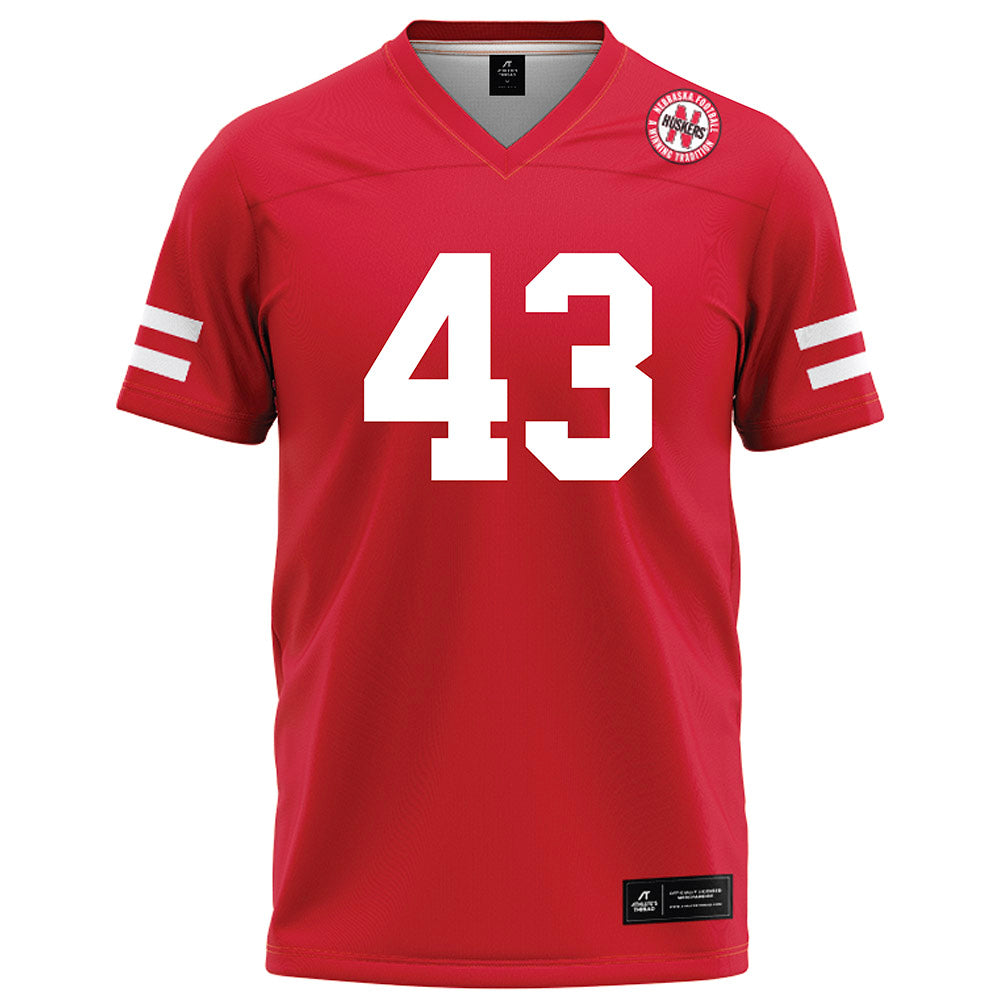 Nebraska - NCAA Football : Landon Ternus - Red Football Jersey