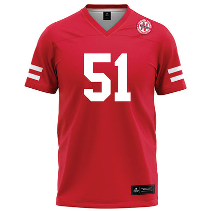 Nebraska - NCAA Football : Justin Evans - Red Football Jersey-0