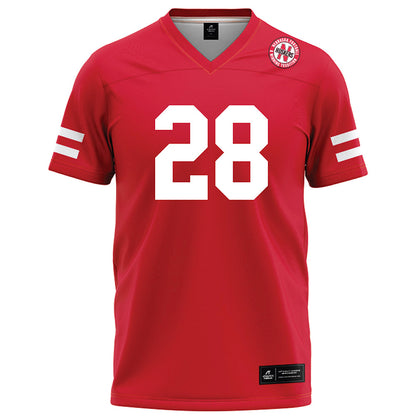 Nebraska - NCAA Football : Ethan Nation - Red Football Jersey