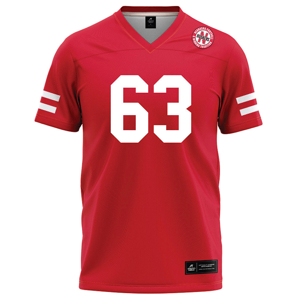 Nebraska - NCAA Football : Grant Brix - Red Football Jersey