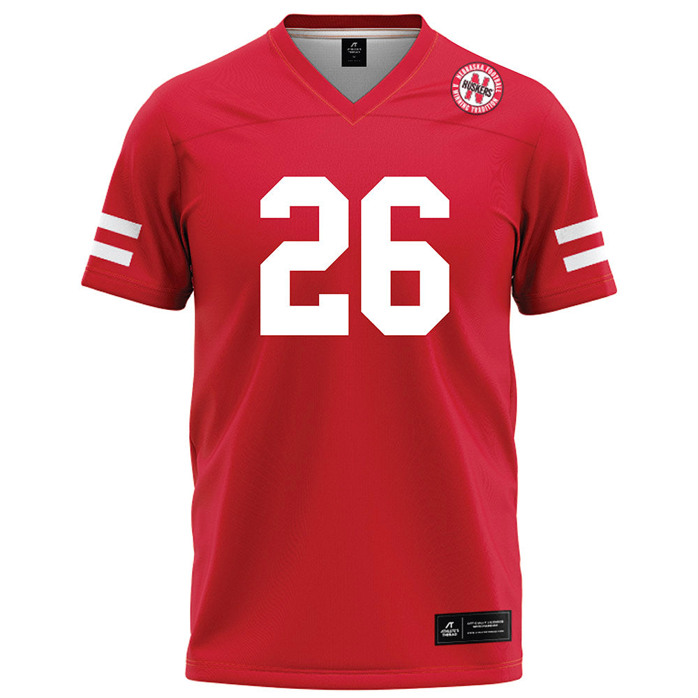 Nebraska - NCAA Football : Roman Mangini - Red Football Jersey