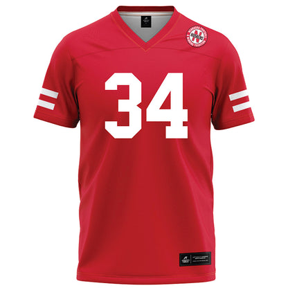 Nebraska - NCAA Football : Gage Wager - Red Football Jersey