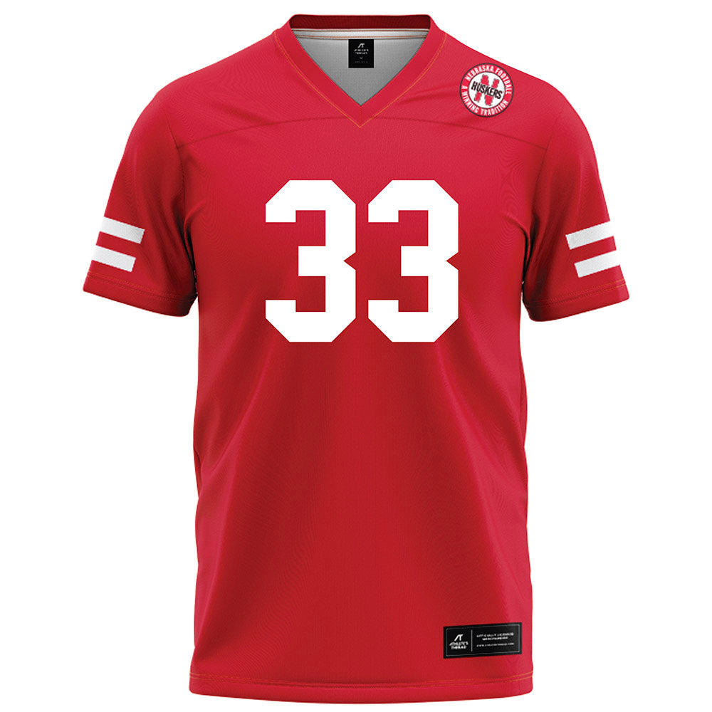 Nebraska - NCAA Football : Javin Wright - Red Football Jersey