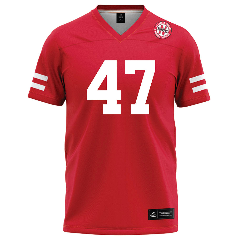 Nebraska - NCAA Football : Gage Stenger - Red Football Jersey